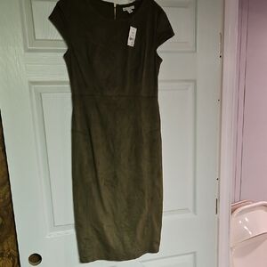 Elegant Olive Green Dress